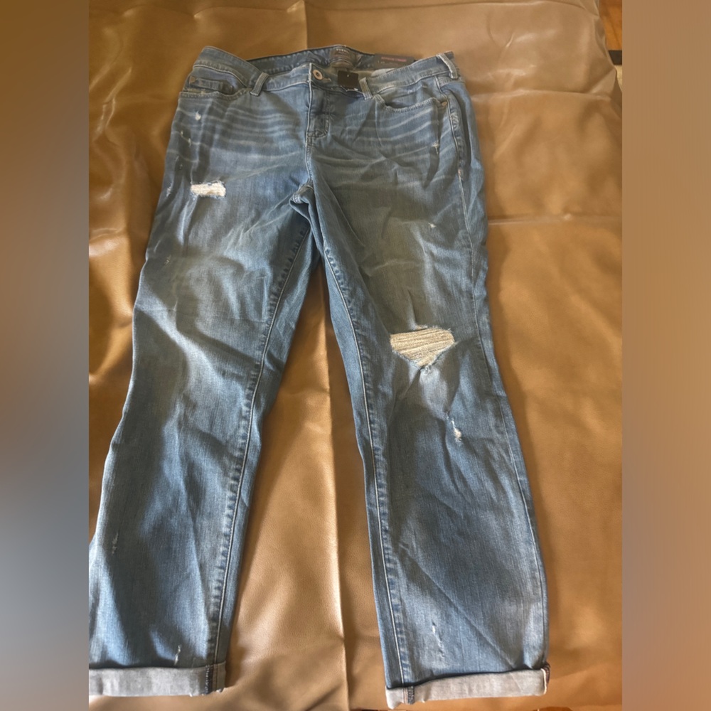 BNWT Tortid Boyfriend Strsight Destructed Jeans sz 16